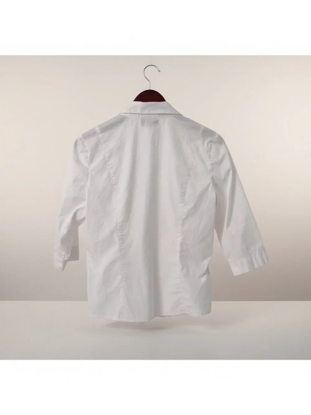 Style & Co. white wrap-style 3/4 sleeve blouse - Picture 2 of 4